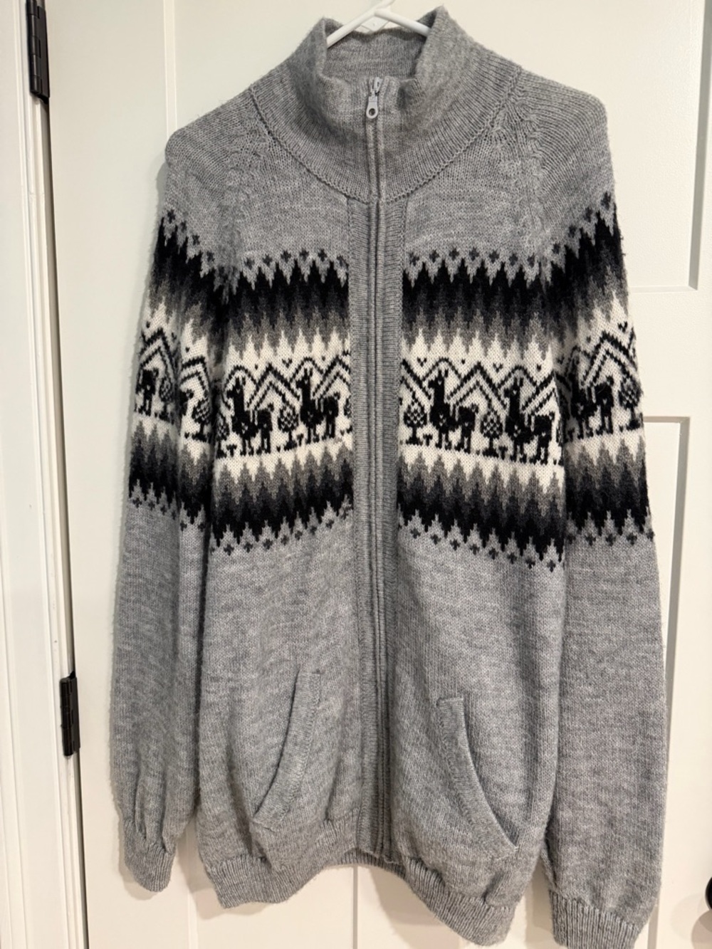Alpaca Wool zip sweater